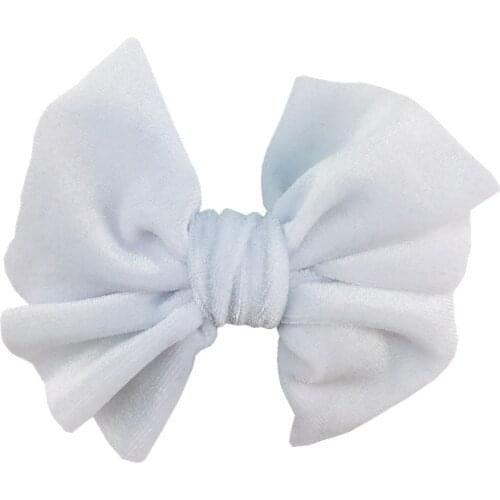 50 pcs /lot,4 inch Hot sale New Oversize velvet golden bow kids with clip childrens tiara hair fashion accessories
