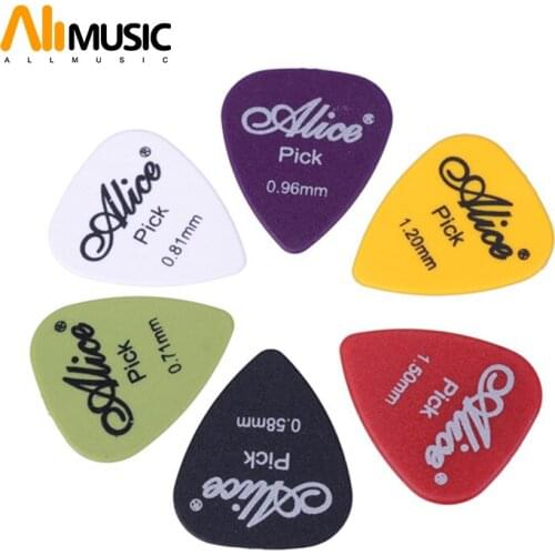 600pcs/lot Wholesale Guitar Picks Alice AP-600Q Matt ABS Plectrum with Plastic Box Standard Size Mix Thicknesses