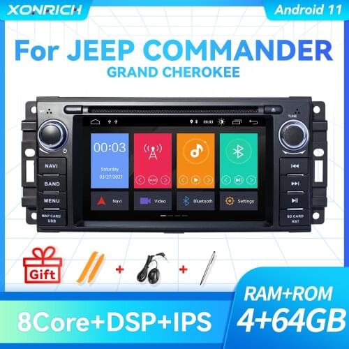 DSP 4GB Car DVD Multimedia Player For Jeep Grand Cherokee Chrysler 300C Dodge Ram Compass Patriot Sebring GPS Navigation Radio