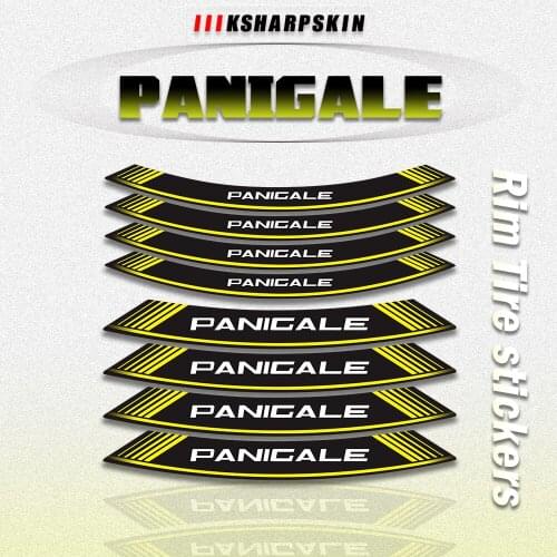 Free Shipping Motorcycle 17 inch wheel Stripe hub waterproof sticker Tire wheel Decal For DUCATI PANIGALE V4 V2 1199 899