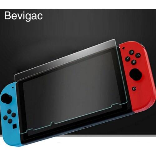 Bevigac 2pcs 0.3mm Thin Anti-Scratch High Definition Tempered Glass Screen Protector Film Cover for Nintendo Nintend Switch