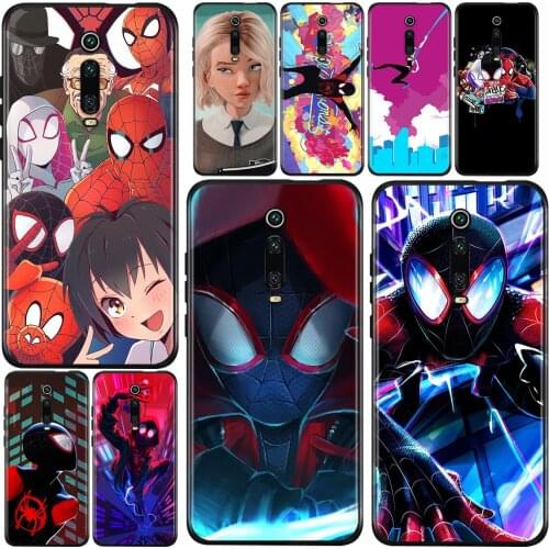 Parallel Universe Spiderman Anime For Xiaomi Redmi 9i 9T 9A 9C 9 8A 8 GO 7 7A S2 Y2 6 6A 5 5A 4X Prime Pro Plus Black Phone Case