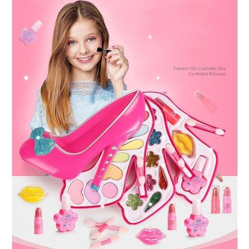 Children Pretend Toys Non-toxic Girl Game Kit Princess Cosmetics