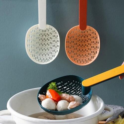 Colander Flour Strainer Colander Household Quick Drain ABS Kitchen Vegetable Noodle Filter Spoon Handheld Strainer for Home