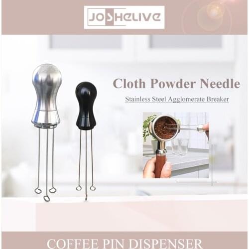 Coffee Tamping Bar Dispenser Leveling Tool Stainless Steel Cloth Powder Dispenser Italian Cake Diffuser Coffee Cloth Powder