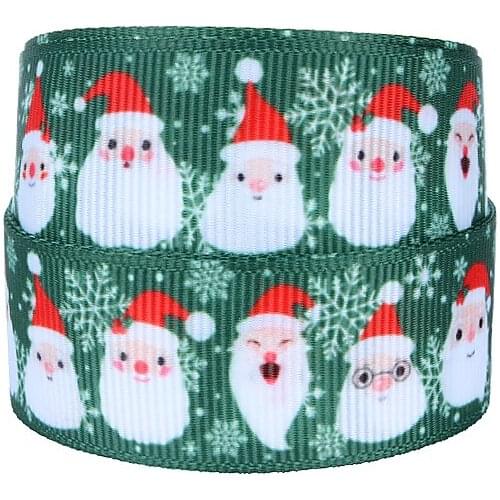 FLRA Ribbon Christmas celebrate ribbons Santa printed grosgrain ribbon,50yards/lot