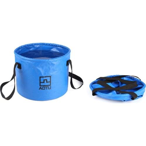 Outdoor Water Storage Bucket Multifunctional Large Capacity Durable Foldable Bucket Hiking Camping Walking Fishing Portable Tool