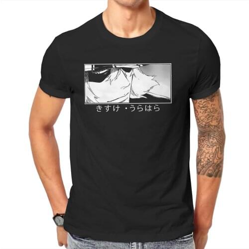 BLEACH Manga Kisuke Shini Gami Tshirt Plus Size Graphic T Shirt Vintage Hot Sale 100% Cotton Crewneck Mens Clothes