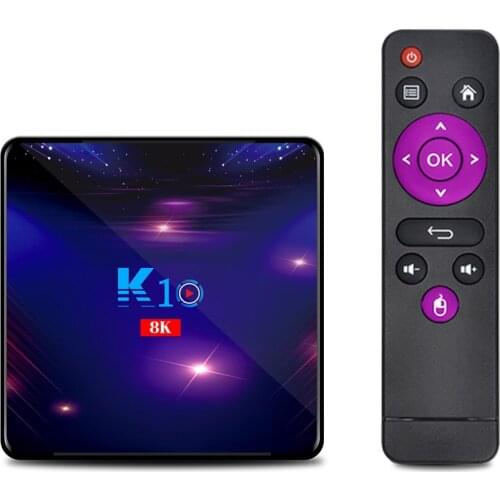 K10 Smart TV Box 8K Video Decoding UHD 4K Media Player Amlogic S905X3 4GB / 64GB 2.4G / 5G Dual-band LED Display