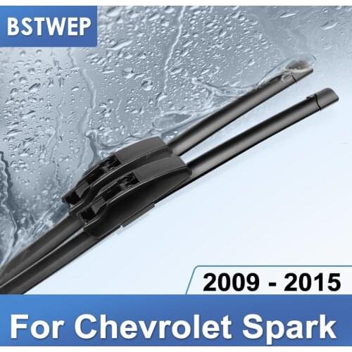 BSTWEP Wiper Blades for Chevrolet Spark M300 Fit Hook Arms 2009 2010 2011 2012 2013 2014 2015