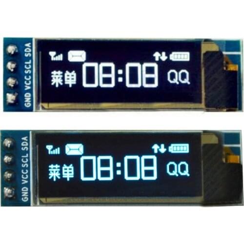 0.91 inch OLED module 0.91" white/blue OLED 128X32 OLED LCD LED Display Module 0.91" IIC Communicate for ardunio