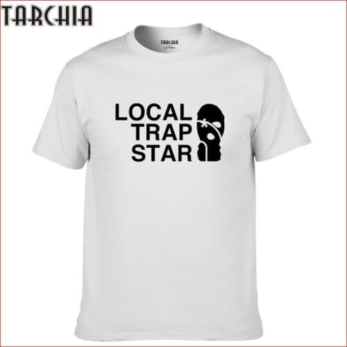 TARCHIA 2021 New Men Short Sleeve Boy Casual Homme Tshirt T Plus Fashion Brand t-shirt Local Trap Star Cotton Tops Tees Summer