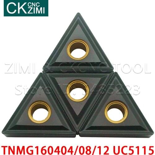 TNMG160404 TNMG160408 TNMG160412 UC5115 External Turning Tools Carbide inserts TNMG 1604 Lathe cutter CNC Tools inserts carbide