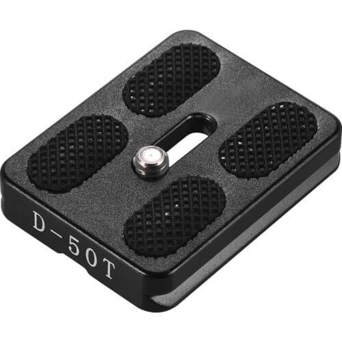 50*38mm Size Aluminum Alloy Universal Quick Release Plate D-50T QR Plate for Arca Swiss Benro Monopod Tripod Ball Head