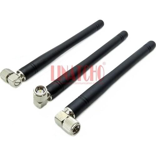 Omni SMA male right angle 3DB 700-2700mhz 4G LTE full-band small external AP antenna