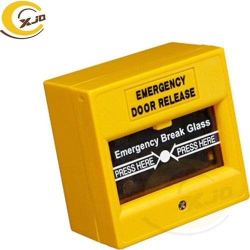 XJQ Emergency Break Glass Door Release Button Emergency Door Release Switch Glass Break Alarm Button Door Exit Button
