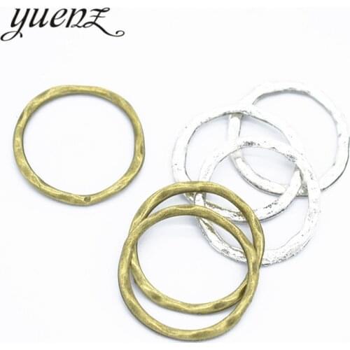 YuenZ 20pcs Rings charms round metal pendants for jewelryl making 24*24mm B141