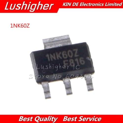 10pcs STN1NK60Z SOT-223 1NK60Z STN1NK60 SOT MOSFET N-CH 600V 300MA SOT223 IC Best Quality