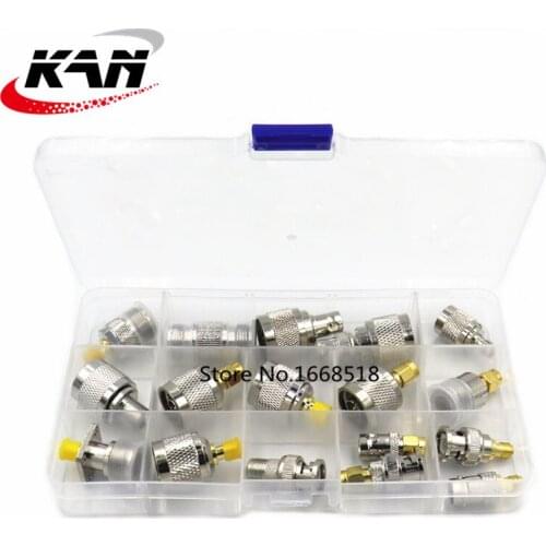 17 standard N type to sma BNC to sma TNC to sma N type to F connector RF connectors adapter with storage box