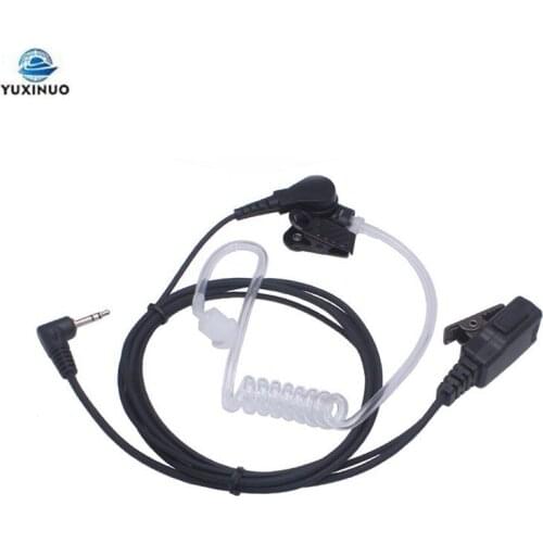 1Pin 2.5mm FBI Acoustic Air Tube Earpiece Headset PTT Mic for Motorola Talkabout Radio TLKR T80 T60 T3 T5 T7 MTH800 MR350R MD200