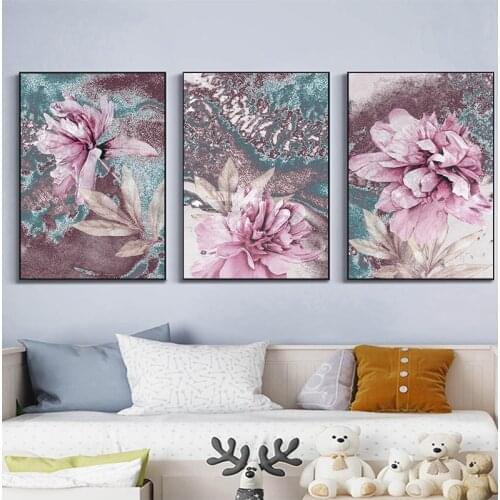 Abstract Painting Scandinavian Poster Nordic Decoration Home Wall Art Flowers Posters And Prints Decorative Pictures Unframed