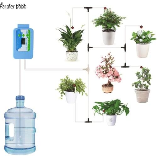 Automatic Drip Irrigation System Pump Controller Watering Kits with Built-in High Quality Membrane Pump Used Indoor
