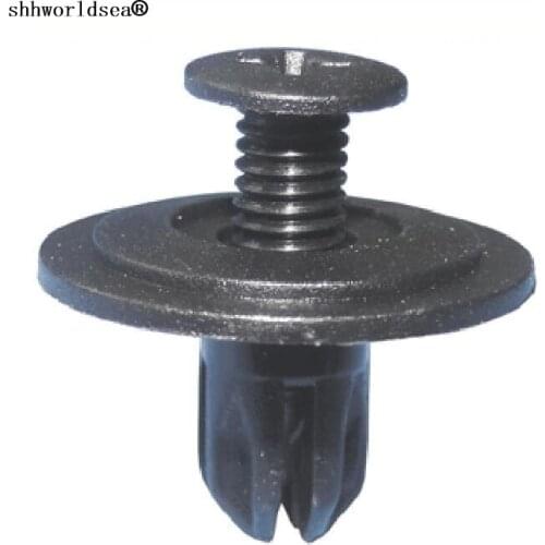 Shhworldsea auto clip and fastener push type retainer fits into 6mm hole 90688-SB0-003