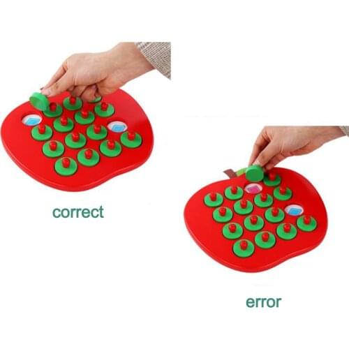 Wooden Memory Matching Chess Game Board Game Early Education 3D Puzzle Gift