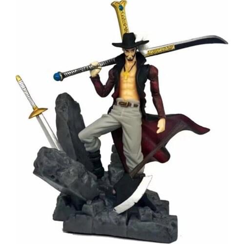 One Piece GK Dracule Mihawk Model Action Figure Anime 15CM PVC Collection Toy Statue Desktop Decoration New Year Gift Figma