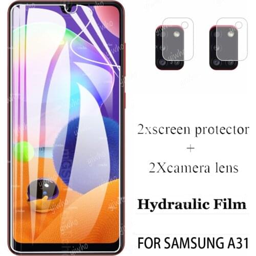 Hydrogel Film samung a31 for Samsung Galaxy A31 Front Screen Protector protective Gelaxi a 31 Camera Len Film cover not glass