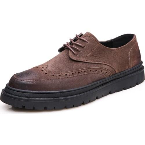 HIKDOOER Men's Suede Shoes