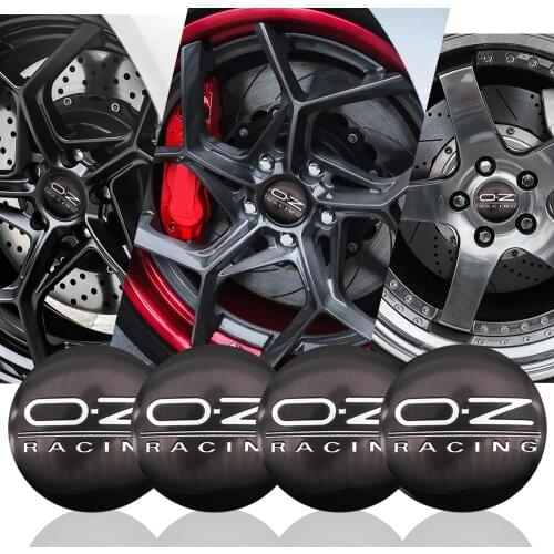 4PCS 56.5mm OZ Racing Car logo Emblem Wheel Center hub Caps sticker Car styling accessories For VW POLO Beetle Golf 4 5 6 7 GTI