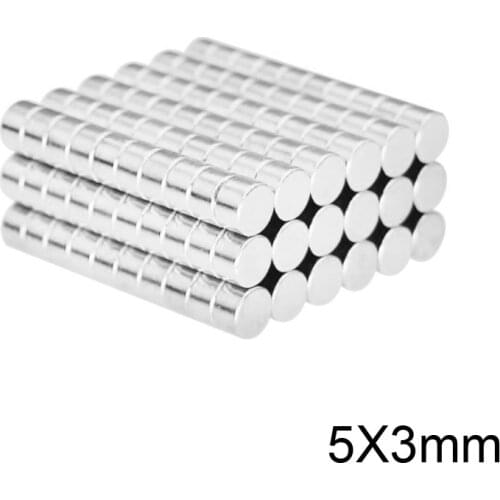 20~1000pcs 5x3 mm N35 Small Round Powerful Magnet 5mm x 3mm Sheet Neodymium Magnet 5x3mm Permanent NdFeB Magnets Strong 5*3 mm