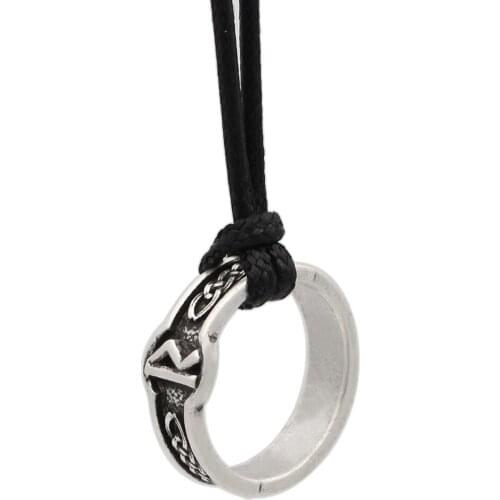 Norse viking rune amulet pendant men necklace