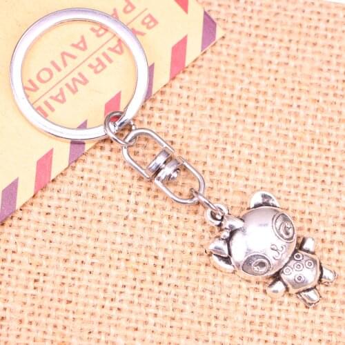 New Fashion Keychain 29*23 mm bear baby Pendants DIY Men Jewelry Car Key Chain Ring Holder Souvenir For Gift