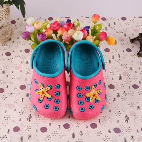 2020 New Children Sandals Baby Summer Garden Shoes Girls Boys Beach Shoes Candy Color Baby Shoes Clog Soft Kids EVA Shoes