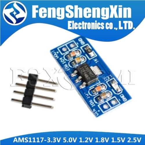 1-10pcs DC4.7v12V to 3.3V 5.0V 1.2V 1.8V 1.5V 2.5V AMS1117 Step Down Buck Converter Power Supply Module for Arduino Raspberry Pi