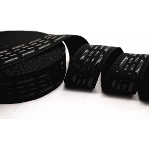 25mm 1 '' Wide, Non-Slip Silicone Elastic Sewing Garment Grip Band Webbing Belt for Sport Clothes Wrist Waist DIY Rubber 1-10M