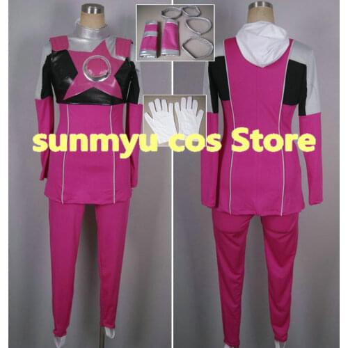 FUCHU SENTAI KYURANGER Washi Pink Cosplay Costume,Size customizable,Halloween Performance wholesale