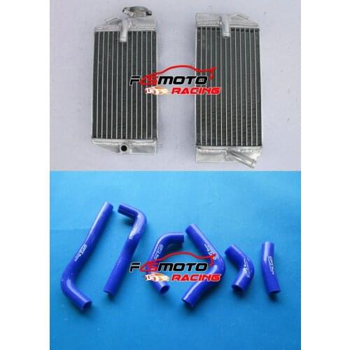 Blue Aluminum Radiator + Hose For 2002 2003 2004 HONDA CRF450 CRF450R CRF 450 R 450R 02 03 04