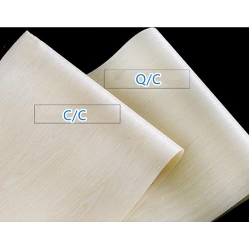 Technical Wood Veneer White Maple Engineering Veneer E.V. 60x250cm Tissue Backing 0.2mm thick Q/C C/C