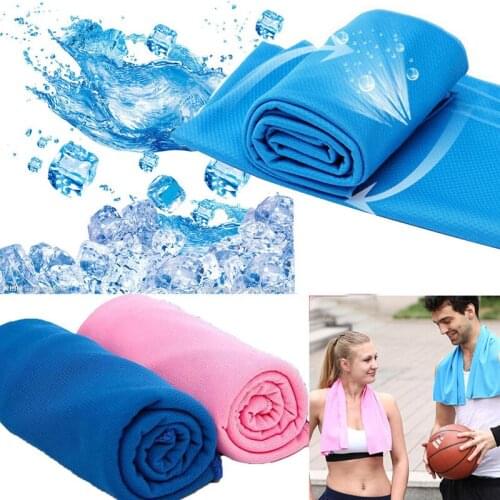 Sports Instant Cooling Ice Towel Women Gym Club Yoga Sports Utility Enduring Wipe Sweat Instant Heat Relief Reusable Face Towel