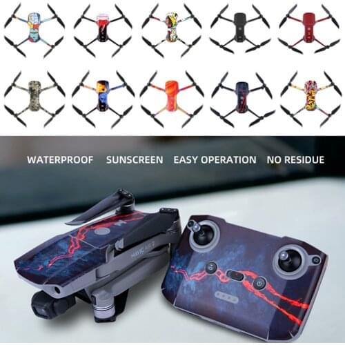 Drone Sticker Quadcopter Waterproof Protective Film Removable PVC Sunscreen Accessories Remote Controller Mavic Air 2
