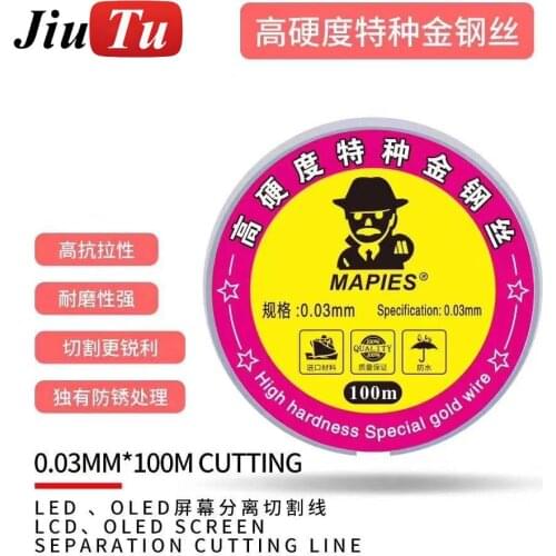 Unique Anti-Rust Treatment Alloy Gold Molybdenum Wire Cutting Line LCD T Screen Separator Refurbishment