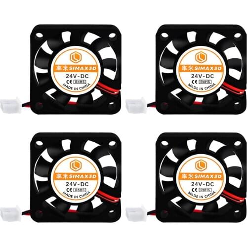 SIMAX3D 4010 Cooling Fan DC 24V 4pcs Brushless Blower Fan Ender 3 Pro CR10 hotend Extruder Reprap Turbo Fan 3D Printer Parts kit