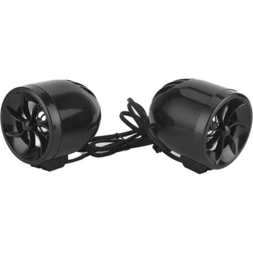 1 Pair 12V Motorcycle Bluetooth Speaker Audio Music Amplifier High Power Loudspeaker with Light Effect Motorcycle Radio