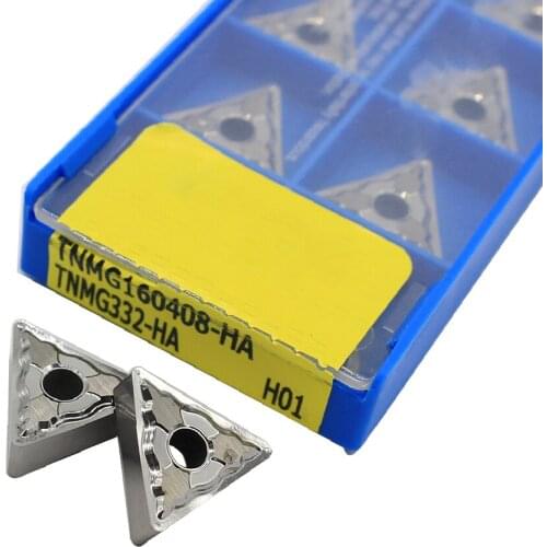 10pcs TNMG160408 HA H01 External turning tool Aluminum cutter blade Insert Cutting Tool CNC Tools AL +TIN Alloy wood tnmg 160408