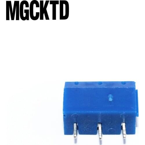 100pcs/lot 3 Pin Screw blue PCB Terminal Block Connector 5mm Pitch 301-3P