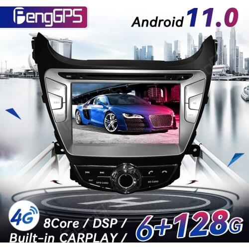 Android 11.0 DVD Player For Hyundai Elantra 2014 2015 Touchscreen Multimedia GPS Navigation Headunit Radio Carplay Mirror LinK