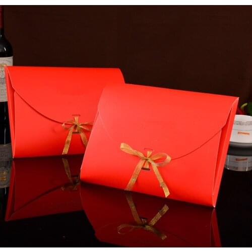 28*21*2cm Large Scarf packaging Box Envelope Gift Box Silk Packaging Bag with Ribbon Gift Box postcard photo Package paper box